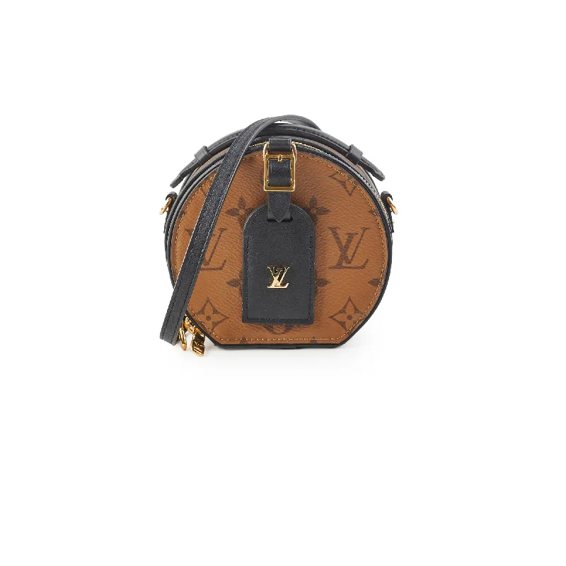 Small - sized Louis Vuitton Pochette Metis bags for a compact carryLouis Vuitton Mini Boite Chapeau Bag Reverse Monogram