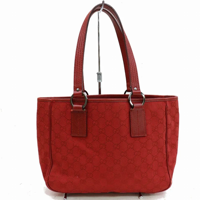 Gucci handbags for women with a metal - framed claspBrand Inspired Gucci Tote Bag Red Canvas (SHC1-14284)