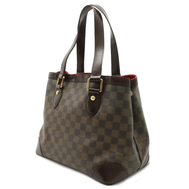 Louis Vuitton tote bags with a printed LV logo on the front for brand visibilityLOUIS VUITTON Damier Hampstead PM Tote Bag Shoulder N51205