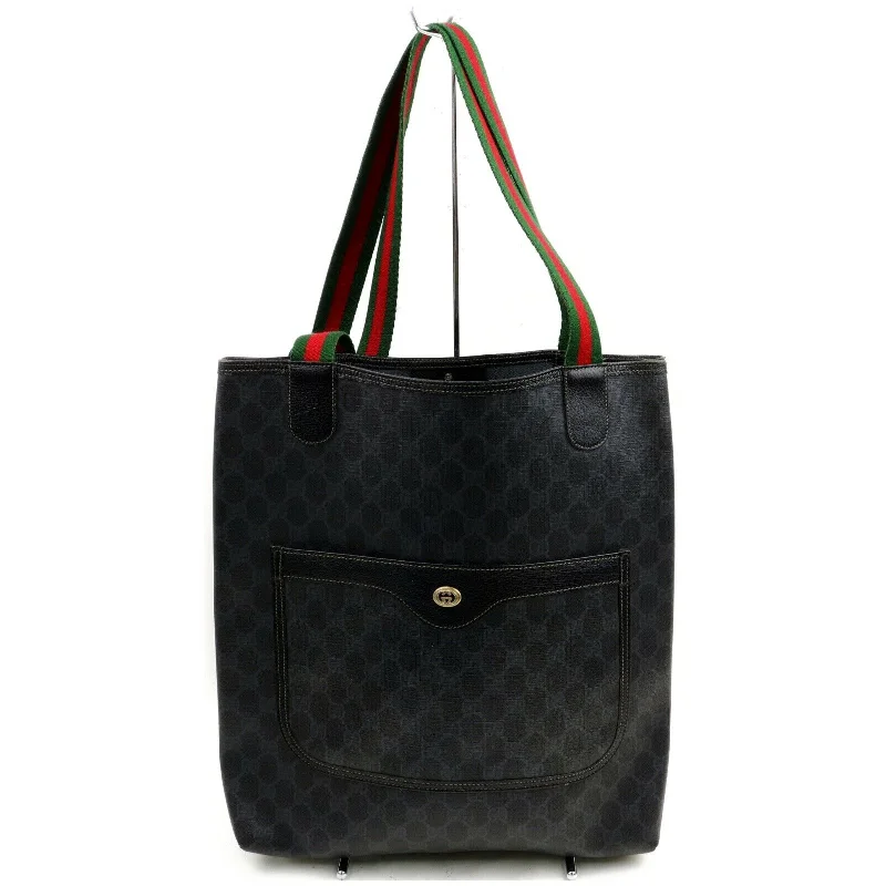 Gucci Marmont bags for women with a contrast - colored interiorBrand Inspired Gucci Tote Bag Black PVC (SHC7-10056)