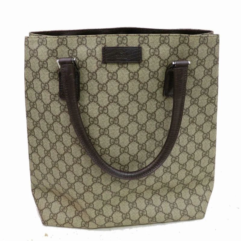 Gucci Marmont bags for women with a contrast - colored interiorGucci Tote Bag Beige PVC (SHC1-14352)