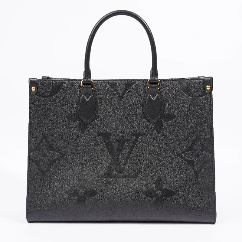 Louis Vuitton bags with a zip - around closure for enhanced securityLouis Vuitton On The Go Bag Monogram Empreinte Leather MM