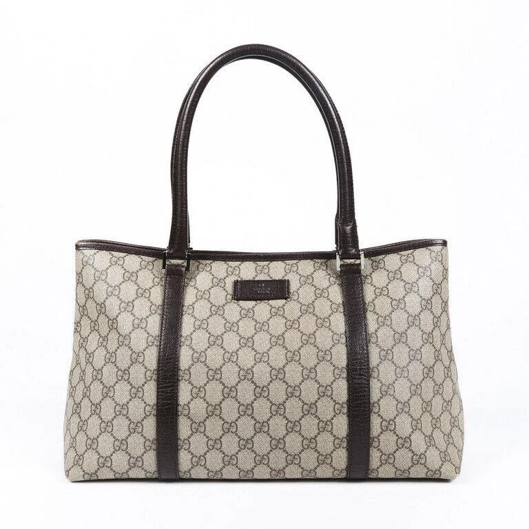 Women Gucci bags with a front - zip pocket for small itemsGucci Joy GG Supreme Tote Bag