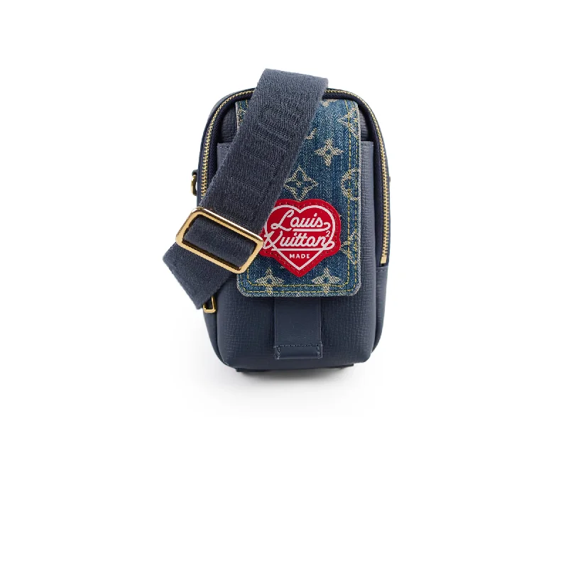 Ladies Louis Vuitton Capucines bags with gold - toned hardwareLouis Vuitton x Nigo Denim/Leather Phone Pouch Navy