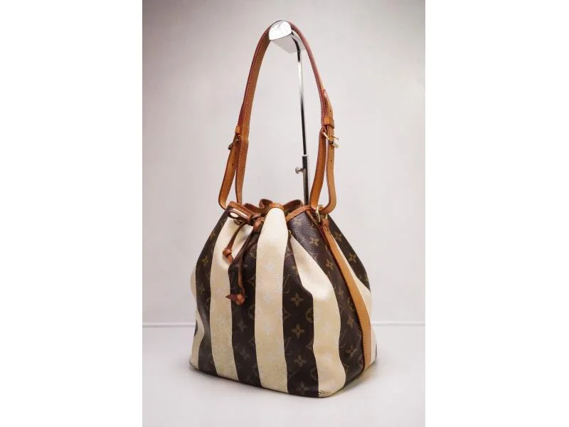 Louis Vuitton handbags with a metal - framed clasp for durabilityAuthentic Pre-owned Louis Vuitton LV Monogram Rayures Striped Petit Noe Shoulder Bag M40564 211078