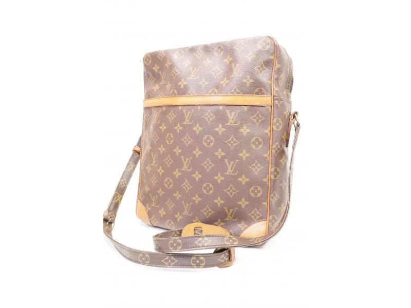 Louis Vuitton Alma bags with a monogram - embossed leather surfaceAuthentic Pre-owned Louis Vuitton Vintage Monogram Danube Gm Messenger Crossbody Bag M45262 210155