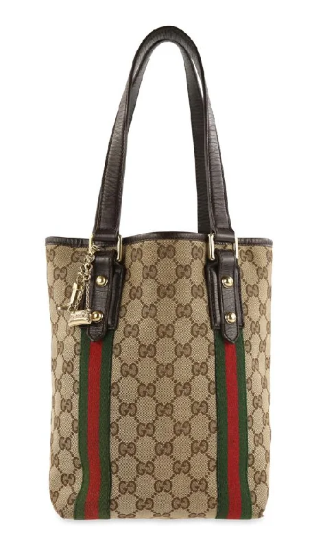 Gucci backpacks for women with a sleek silhouetteGucci Jolicoeur Small Shopper Brown Gg Canvas Tote