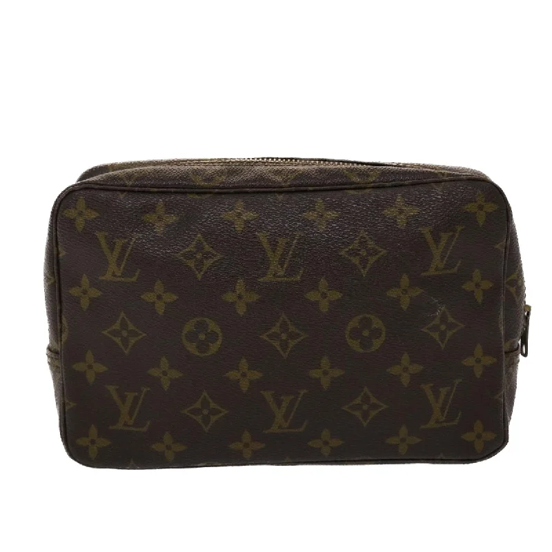 Louis Vuitton handbags with a beaded trim for a touch of glamourLOUIS VUITTON Monogram Trousse Toilette 23 Clutch Bag M47524 LV  48292