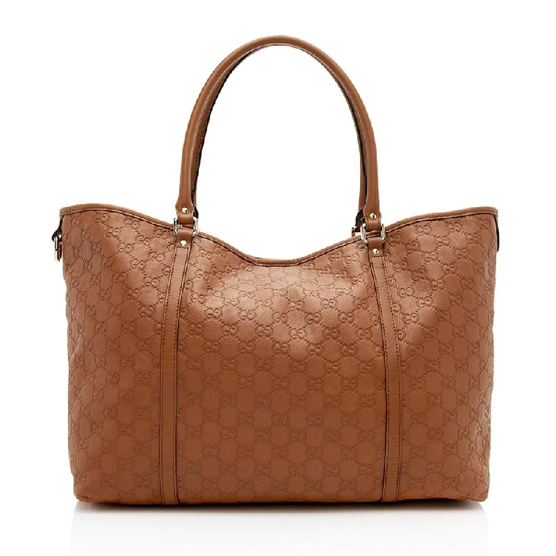 Women Gucci bags with a zippered interior pocketGucci Guccissima Leather Joy Medium Tote (SHF-12524)