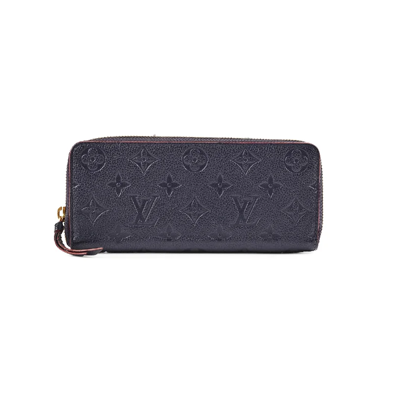 Louis Vuitton bags with a zip - around closure for enhanced securityLouis Vuitton Empriente Long Wallet Navy