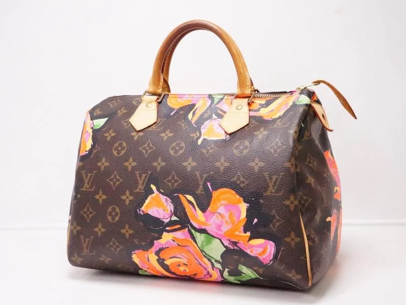 Louis Vuitton backpacks with a padded laptop compartment for travelAuthentic Pre-owned Louis Vuitton LV Limited Monogram Roses Speedy 30 Stephen Sprouse M48610 220050