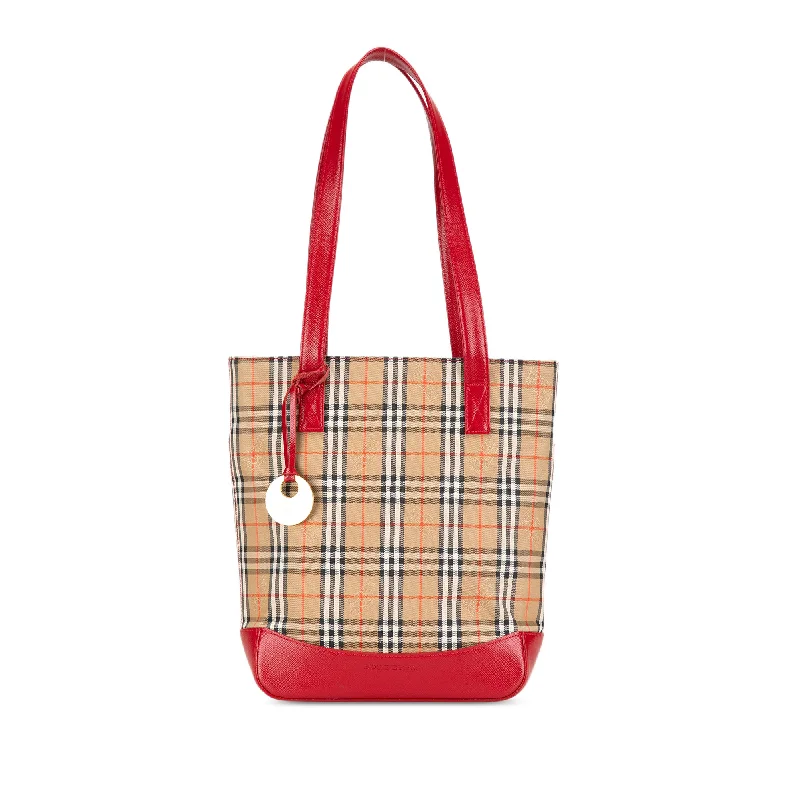 Seasonal Print Burberry Bags for Summer 2025Brown Burberry Haymarket Check Canvas Shoulder Bag