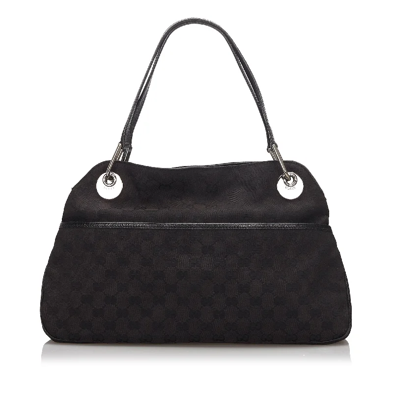 Gucci Marmont bags for women with a snakeskin - effect panelGucci Black Canvas Fabric GG Eclipse Tote Bag Italy