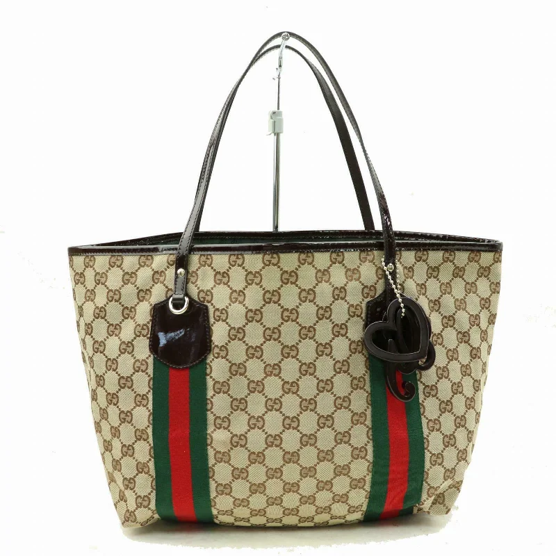 Women Gucci crossbody bags with a keychain holderBrand Inspired Gucci Tote Bag Brown Canvas (SHC1-14280)