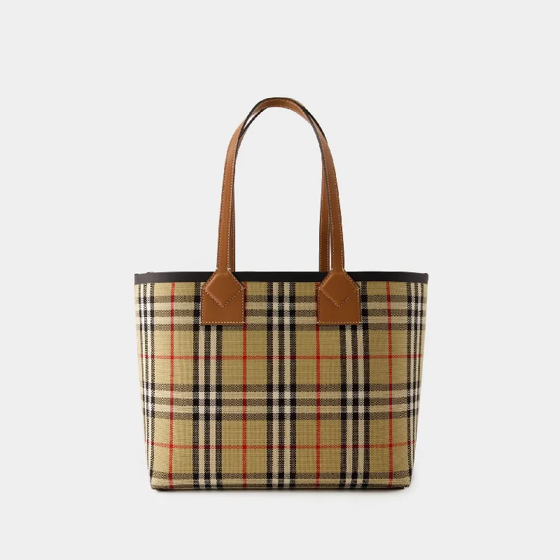 Burberry Bags with Magnetic Closures for Quick AccessSM London Tote bag - Burberry - Cotton - Brown