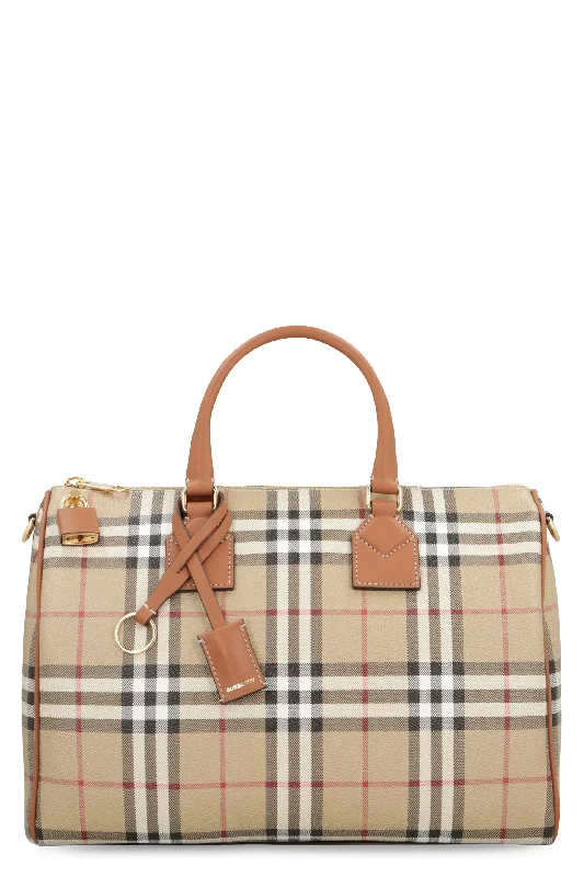 Child - Sized Burberry Bags for Little FashionistasWomen's Coated Canvas Medium Bowling Bag | 8071355147587 Color A9534