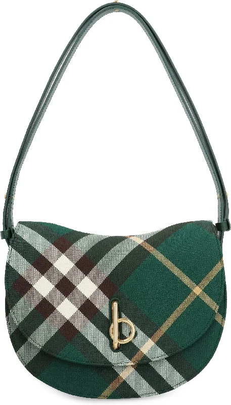 High - Capacity Burberry Duffle Bags for Long TripsWomen's Rocking Horse Check Crossbody Bag in Green | 8081351153979 Color B8636