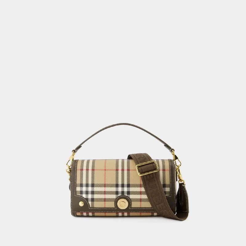 Miniature Burberry Crossbody Bags for Evening OutSmall Note Purse - Burberry - Synthetic Leather - Brown