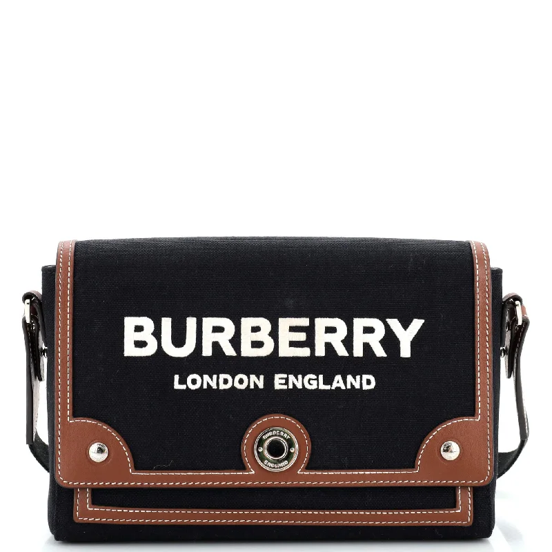 Limited Edition Burberry Bags for CollectorsNote Crossbody Bag Canvas with Leather Medium