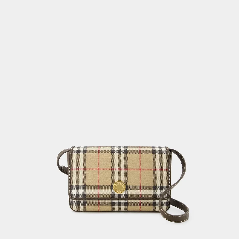 Seasonal Print Burberry Bags for Summer 2025Hampshire Crossbody - Burberry - Synthetic Leather - Beige