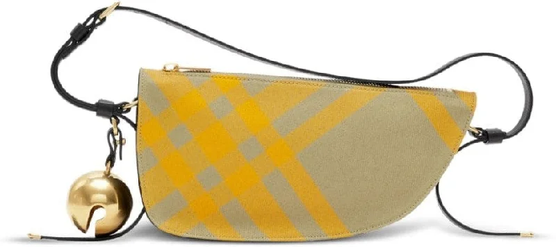 Quilted Burberry Bags for a Luxurious FeelWomen's Mini Shield Sling Bag in Yellow | 8079160