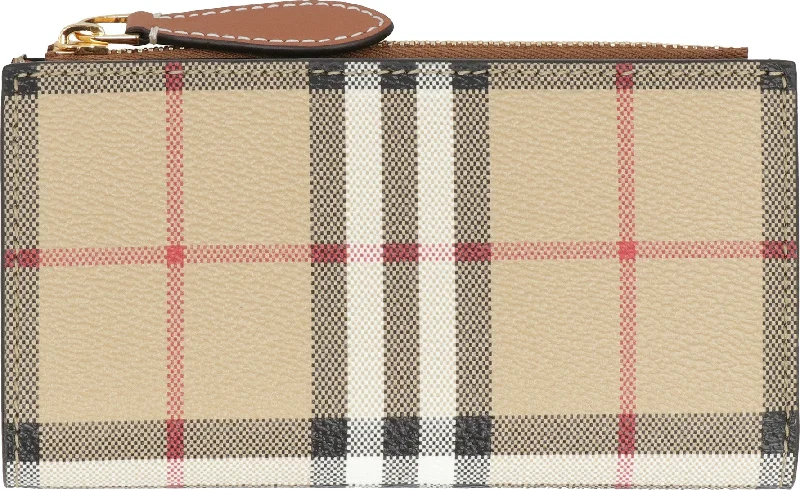 Pet - Friendly Burberry Pet Carrier BagsWomen's Check Print Wallet in Beige | 8079203143231 Color A7026