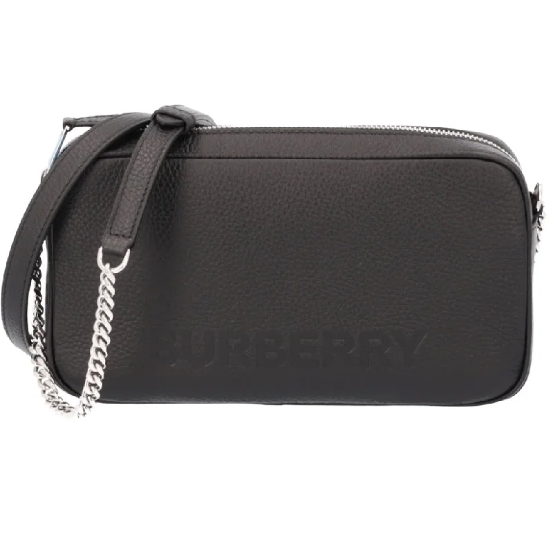 Compact Burberry Clutch Bags for WeddingsBURBERRY EMBOSSED LOGO LEATHER CROSSBODY BAG