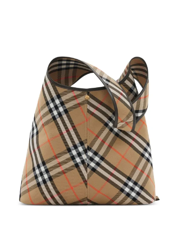 Statement - Making Oversized Burberry BagsWomen's Beige Vintage Check Tote in Sand | Size UNI | 8094145 Color B9368