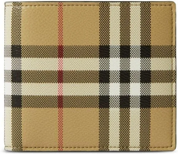 Dark - Hued Burberry Bags for a Sophisticated LookMen's Coated Canvas Wallet in Beige | 8084174154367 Color A7026