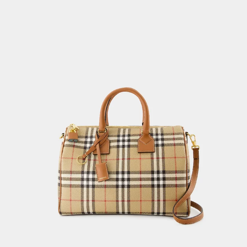 Burberry Bags with Detachable Straps for CustomizationBowling Bag - Burberry - Leather - Beige