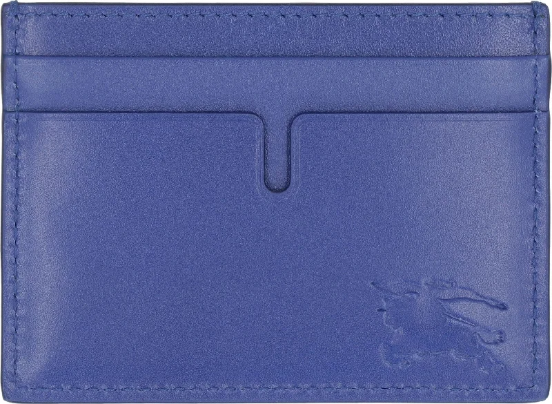 Travel - Approved Burberry Carry - on BagsMen's Leather Card Holder in Blue | 8079465146765 Color B7323