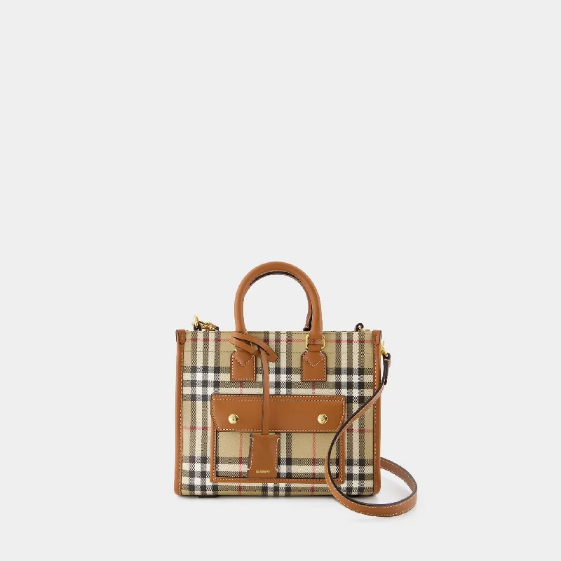 Trendy Burberry Hobo Bags for Casual WearMini Freya Shopper Bag - Burberry - Synthetic Leather - Brown