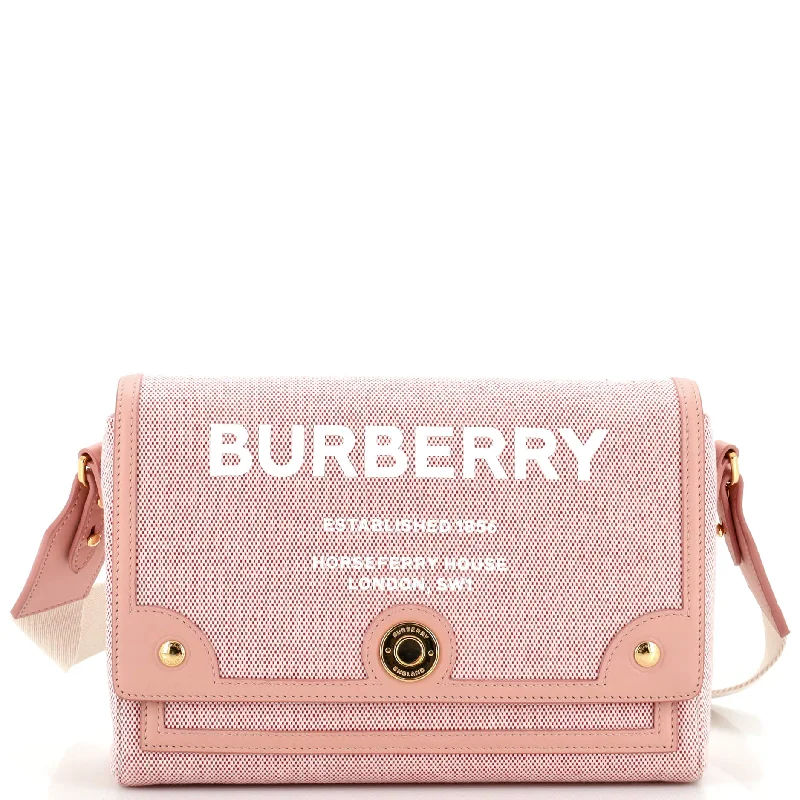 Burberry Bags for Women's Spring 2025 CollectionNote Crossbody Bag Canvas with Leather Medium