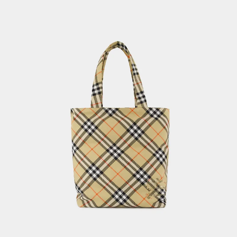 Artistic Print Burberry Bags for Art LoversClassic Shopper Bag - Burberry - Synthetic - Beige