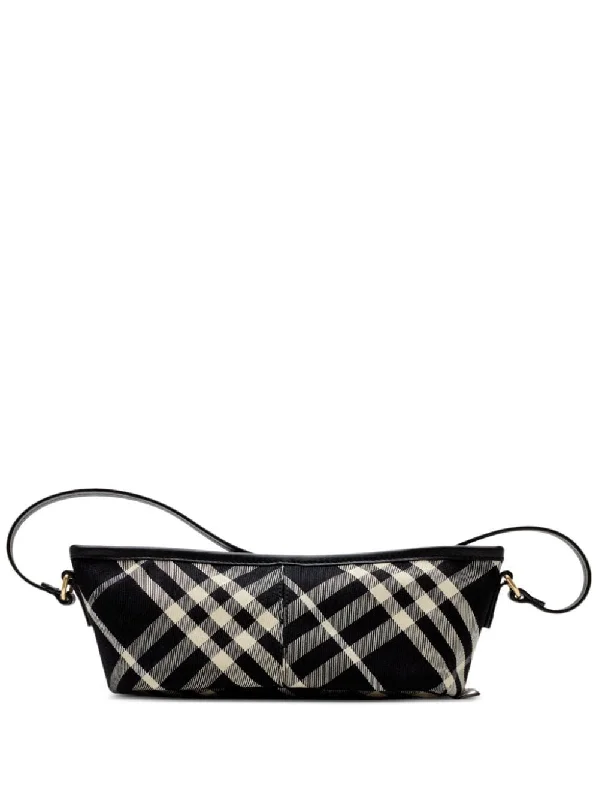 Soft Leather Burberry Duffel Bags for Weekend TripsWomen's Vintage Check Mini Bag in Black | Size UNICA | 8095295