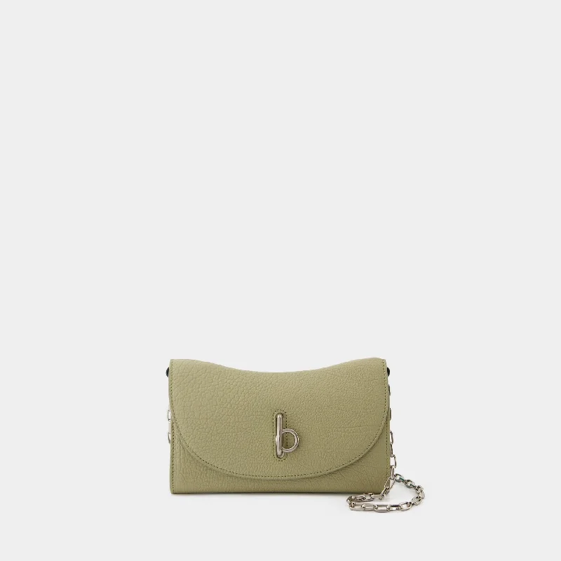 Elegant Burberry Clutch Bags for Formal EventsRocking Horse Wallet On Chain - Burberry - Leather - Beige