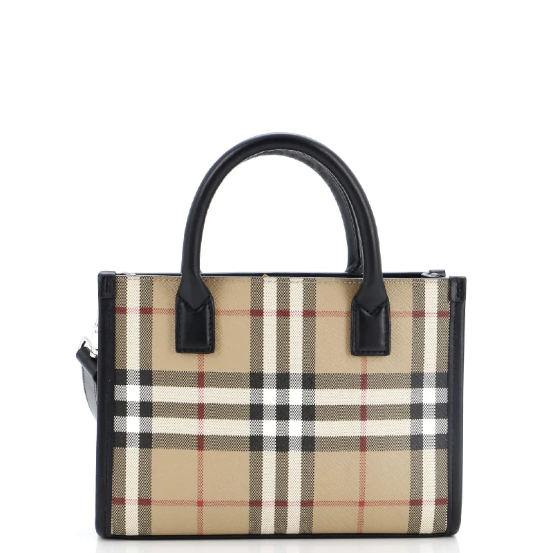 Statement - Making Oversized Burberry BagsDenny Crossbody Bag Check Canvas Small