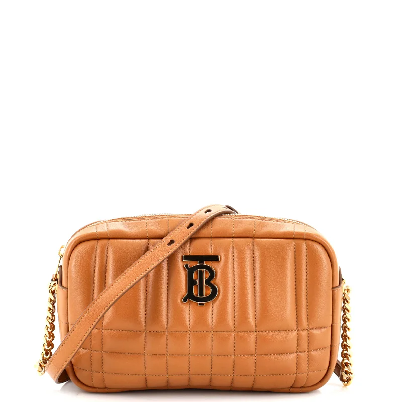 Burberry Bags with Signature Check Pattern in New ShadesLola Camera Bag Quilted Leather Small