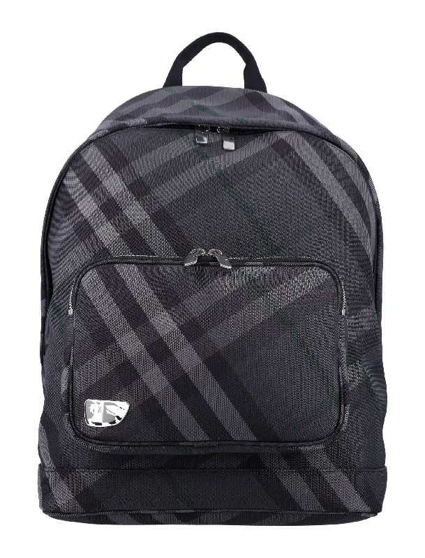 Pet - Friendly Burberry Pet Carrier BagsMen's Heritage Backpack in Charcoal | 24A8097347 Color A1208