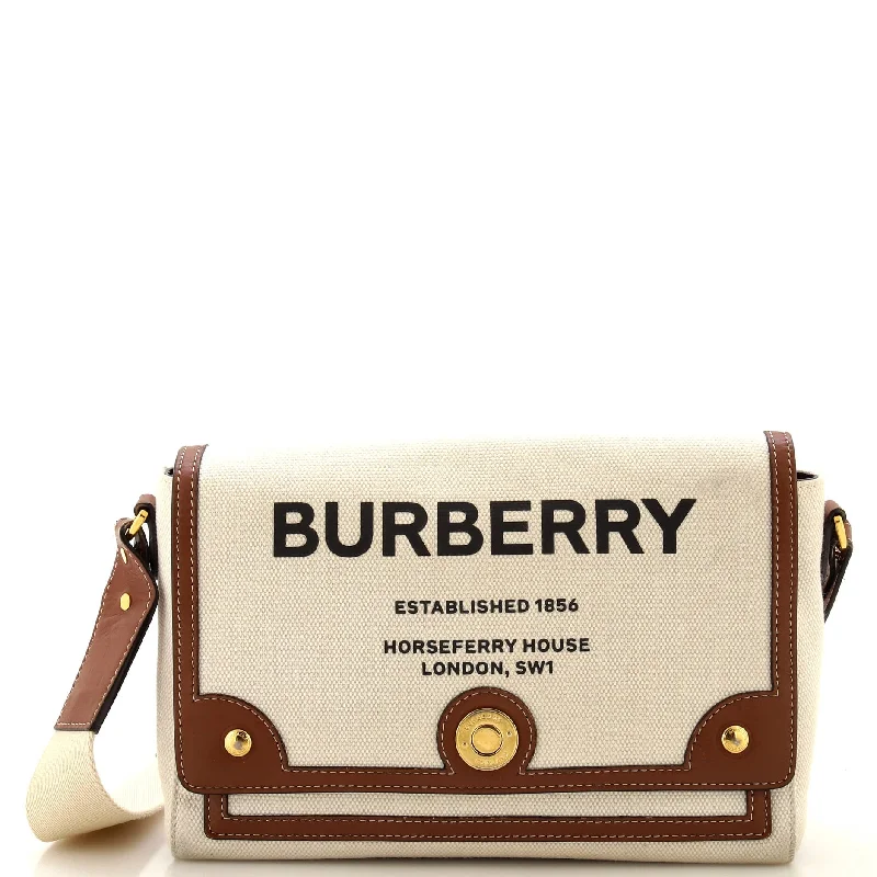 Vintage Inspired Burberry Bags for Retro LoversNote Crossbody Bag Canvas with Leather Medium