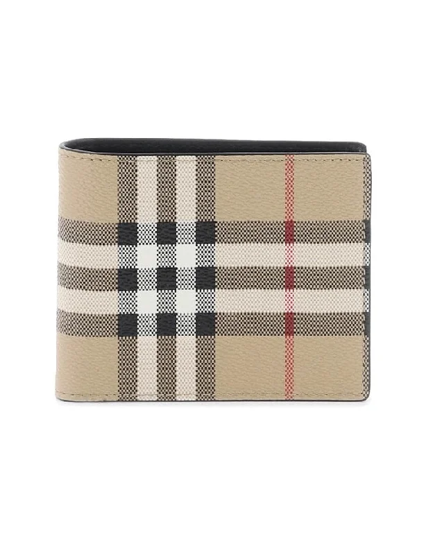 Burberry Bags with Reflective Elements for SafetyBURBERRY BIFOLD WALLET WITH CHECK MOTIV 8069813