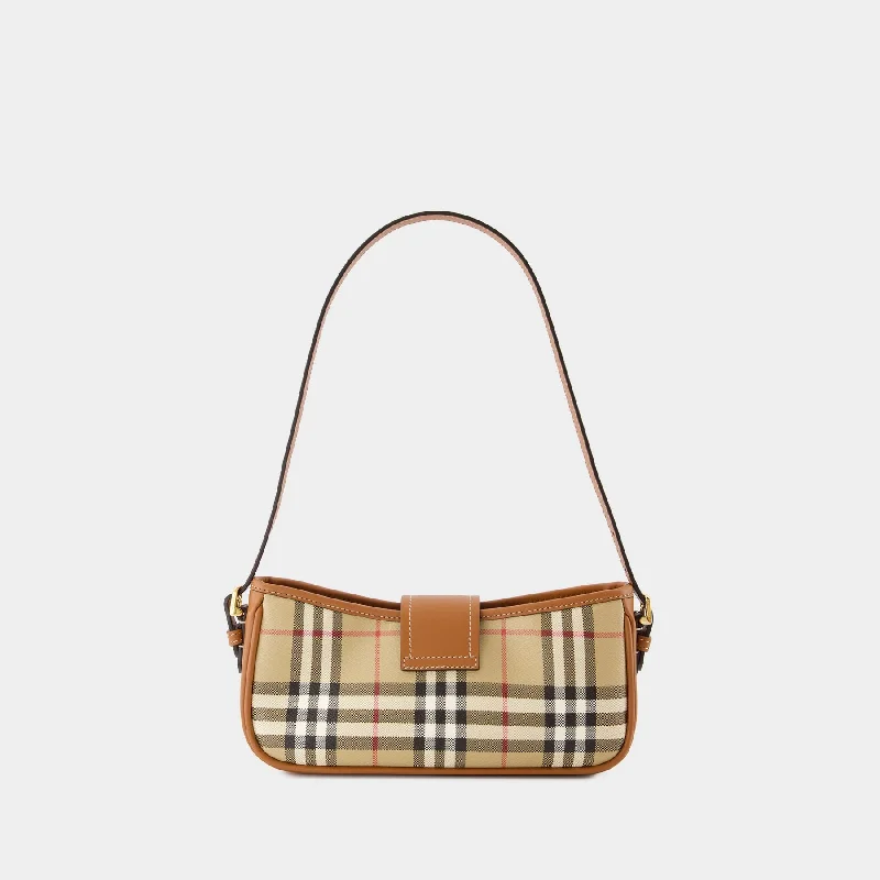 Burberry Bags with Adjustable Handles for Different Carrying WaysSling Purse - Burberry - Synthetic Leather - Briar Brown