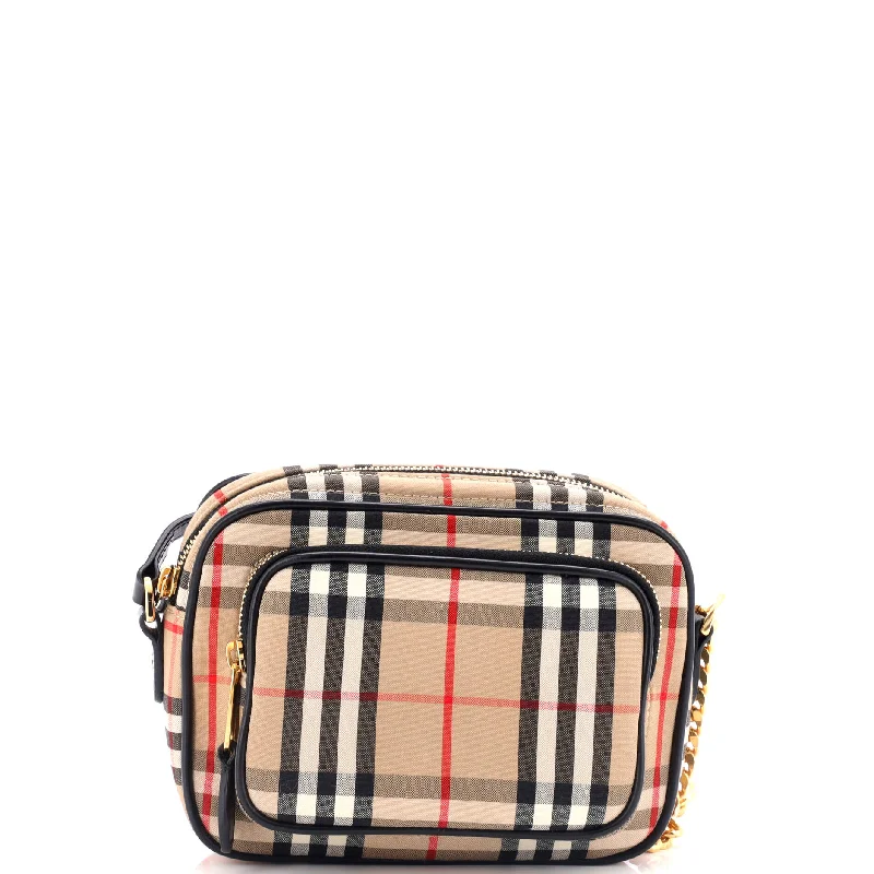 Travel - Approved Burberry Carry - on BagsCamera Bag Vintage Check Canvas Small