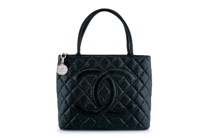 Chanel Small Crossbody Bag for TravelChanel Black Caviar Classic Quilted Medallion Shopper Tote Bag SHW