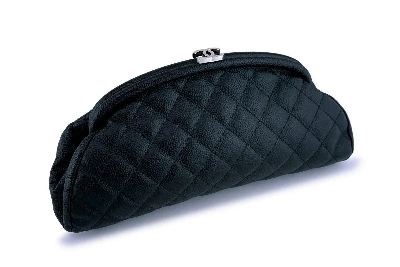 Chanel Handbag with Adjustable Strap for ComfortChanel Black Caviar Timeless Quilted Clutch Bag SHW