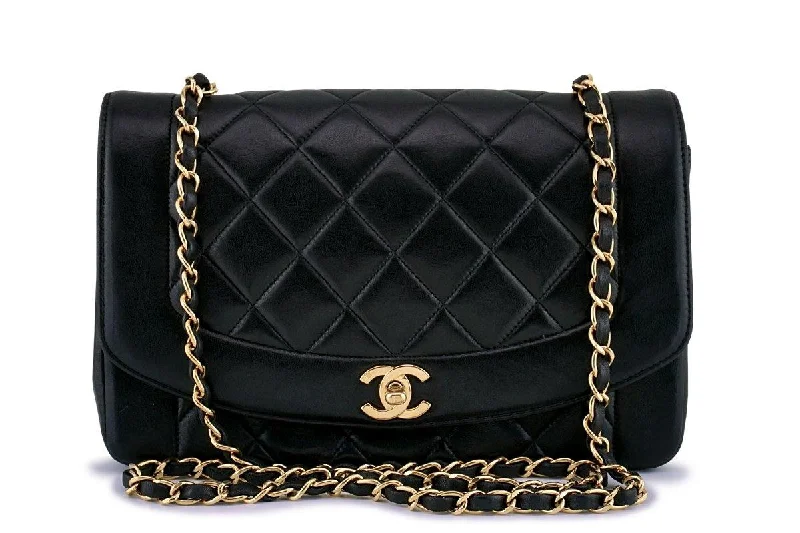 Chanel Black Handbag for Business MeetingsChanel Black Vintage Quilted Classic "Diana" Shoulder Flap Bag 24k GHW