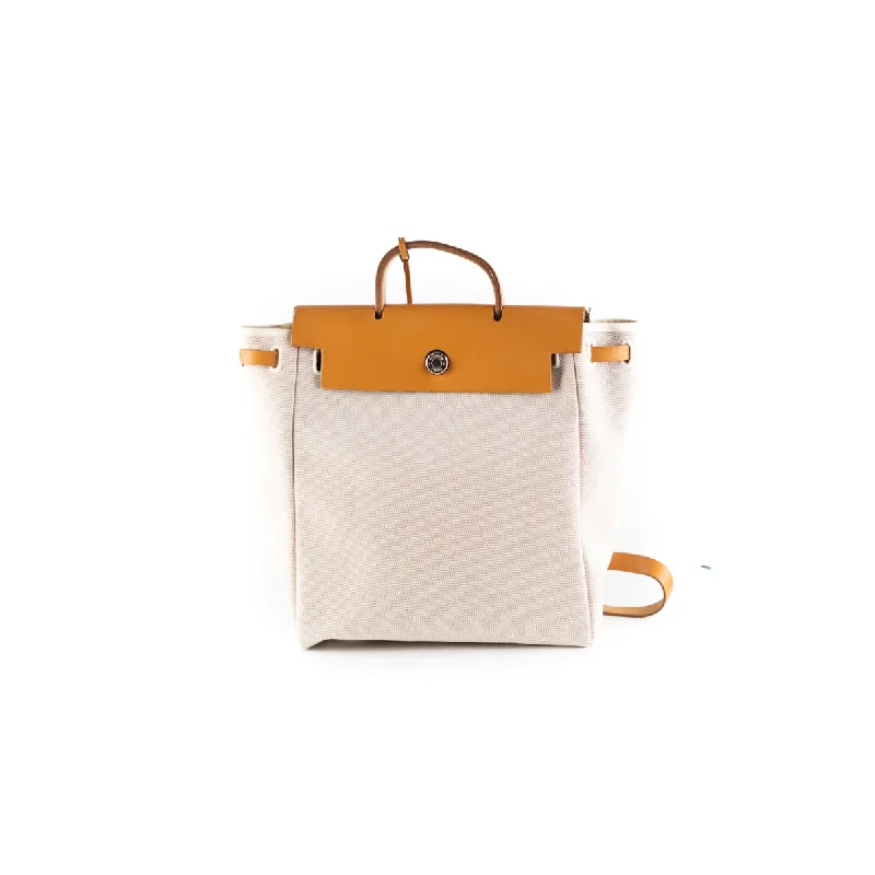 Hermes Bags with Adjustable Shoulder and Crossbody StrapsHermes Herbag Backpack Sac a Dos Caramel - [G] Stamp