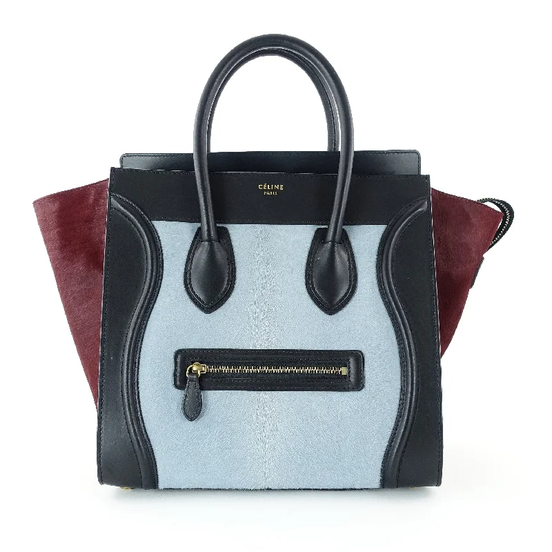 Customizable Celine Bags with Personalized AccessoriesLuggage Leather and Pony Hair Mini Bag