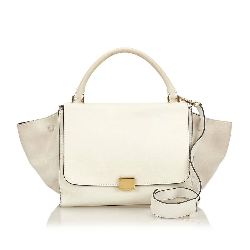 Minimalist Celine Bags for a Sleek and Chic LookTrapeze Suede and Calf Leather Bag