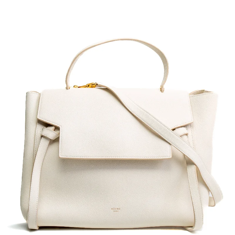 High - Capacity Celine Duffle Bags for Extended TripsCELINE Mini Belt Bag - White